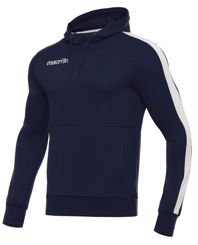 Poleron Con Gorro Macron SKA (Azul Marino/ Blanco)