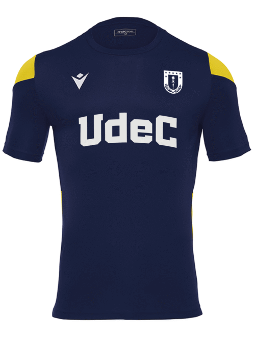 Camiseta Oficial UDEC Polis | Macron Azul Marino/Amarillo