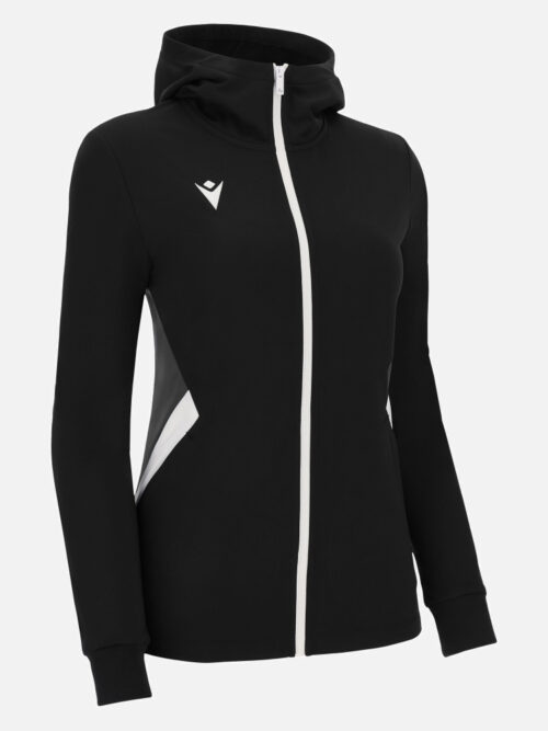 Polerón Hoody Full Zipper Bastet Mujer Negro