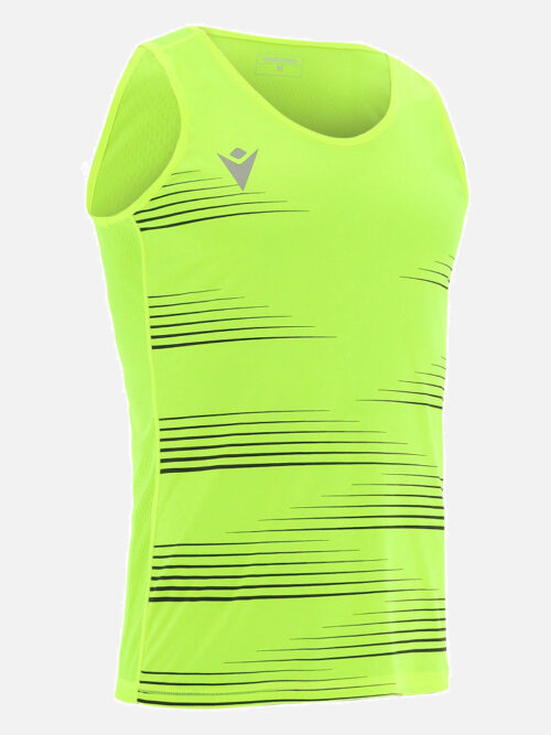 Polera Atletismo Dorian Hombre Amarillo Neon