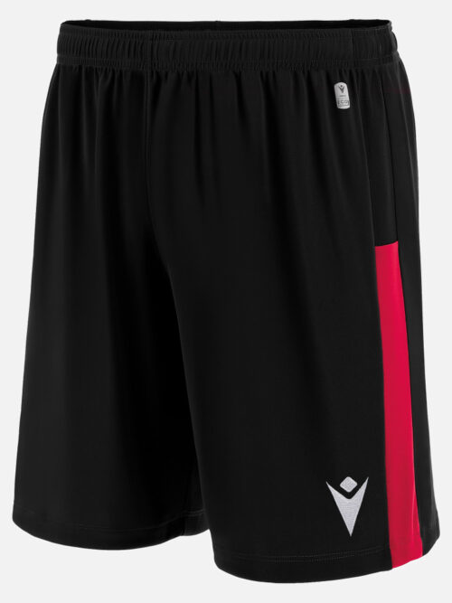 Skara Eco Short Futbol Hombre Negro/Rojo