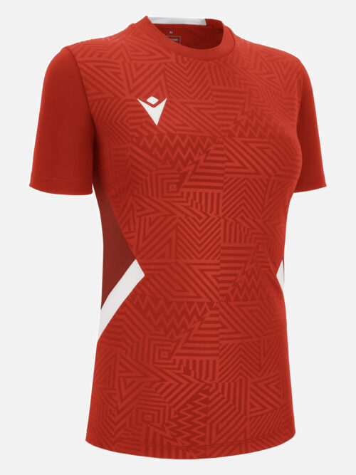 Camiseta Futbol Skat Mujer Rojo