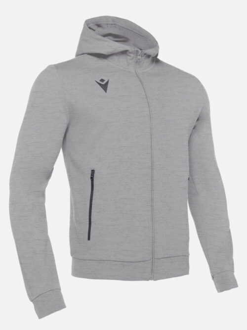 Poleron Macron Cello Full Zipper UNAB Gris