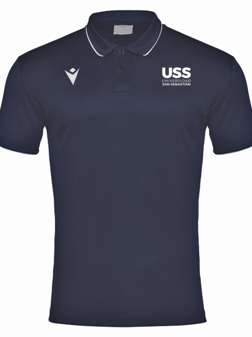 Polera Macron Polo Draco Hero USS Azul Marino